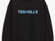 Sweater blauwe tekst